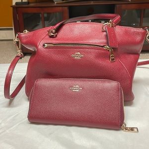 Coach Handbag with matching wallet
